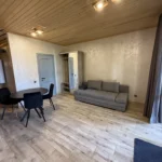 Зелена галявина та дерева на території садиби Гірська Лаванда, Східниця